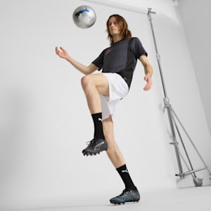 Botines de fútbol para suelo firme/artificial para hombre FUTURE 5 PRO, PUMA Black-PUMA Silver-Bright Aqua, extralarge