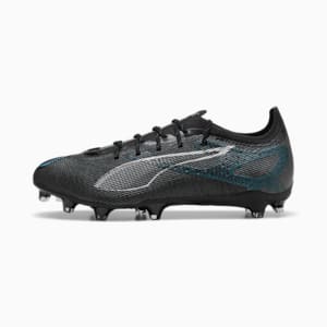 Botines de fútbol para suelo firme/artificial para hombre FUTURE 5 PRO, PUMA Black-PUMA Silver-Bright Aqua, extralarge