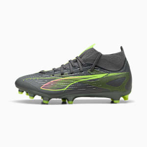 ULTRA 5 MATCH+ FG/AG Football Boots Unisex, Matte Aged Silver-Yellow Alert-Puma Aged Silver, large-GBR
