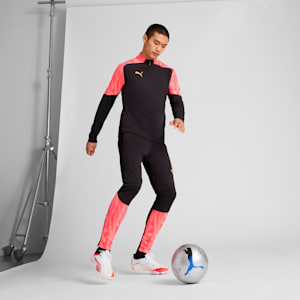 Tacos de fútbol FG/AG ULTRA 5 PLAY, PUMA White-PUMA Black-Glowing Red, extralarge