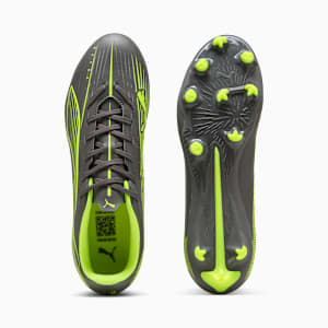 Tacos de fútbol FG/AG ULTRA 5 PLAY, Matte Aged Silver-Yellow Alert-Puma Aged Silver, extralarge