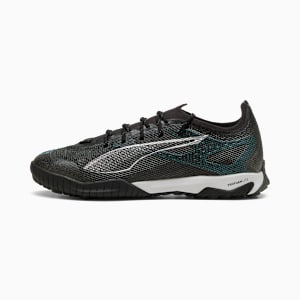 Tacos de fútbol ULTRA 5 PLAY CAGE, PUMA Black-PUMA Silver-Bright Aqua, extralarge
