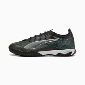 ULTRA 5 PRO CAGE Men's Soccer Cleats, PUMA Black-PUMA Silver-Bright Aqua, extralarge