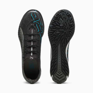 ULTRA 5 PRO CAGE Men's Soccer Cleats, PUMA Black-PUMA Silver-Bright Aqua, extralarge