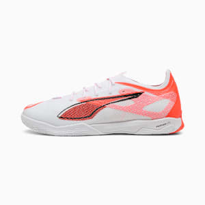 メンズ ウルトラ 5 プロ コート サッカー トレーニングシューズ, PUMA White-PUMA Black-Glowing Red, extralarge-JPN