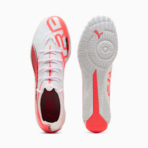メンズ ウルトラ 5 プロ コート サッカー トレーニングシューズ, PUMA White-PUMA Black-Glowing Red, extralarge-JPN