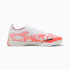メンズ ウルトラ 5 プロ コート サッカー トレーニングシューズ, PUMA White-PUMA Black-Glowing Red, extralarge-JPN