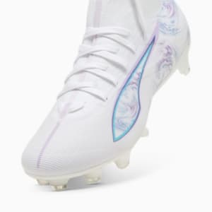 ULTRA 5 MATCH+ BRILLIANCE Firm Ground/Artificial Ground Women's Soccer Cleats, PUMA White-PUMA Black-Spring Lavender, extralarge