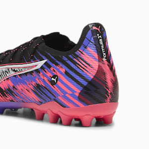 ULTRA 5 ULTIMATE F1® Multi-Ground Men's Soccer Cleats, PUMA Black-PUMA White-Sunset Glow-Dark Amethyst, extralarge