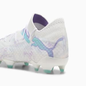 Tacos de fútbol para mujer FUTURE 7 ULTIMATE BL Firm Ground/Artificial Ground, PUMA White-PUMA Black-Spring Lavender, extralarge