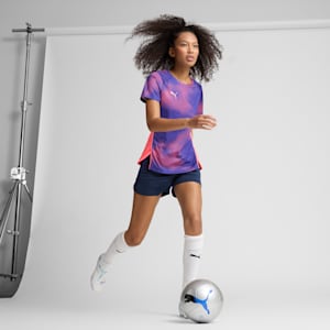 FUTURE 7 MATCH BRILLIANCE Firm Ground/Artificial Ground Women's Soccer Cleats, PUMA White-PUMA Black-Spring Lavender, extralarge