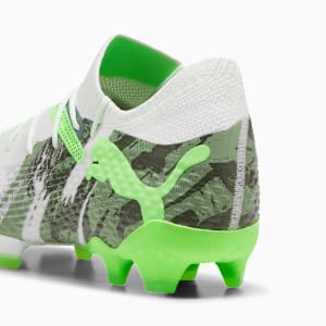 FUTURE 7 ULTIMATE CAMO Firm Ground/Artificial Ground Men's Soccer Cleats, PUMA White-Green Glare-Green Moss-Dusty Green-Eucalyptus, extralarge