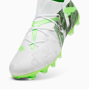 Tacos de fútbol para terreno firme y artificial FUTURE 7 MATCH CAMO para hombre, PUMA White-Green Glare-Green Moss-Dusty Green-Feather Gray, extralarge