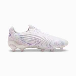ウィメンズ キング アルティメット ブリリアンス FG/AG サッカースパイク, PUMA White-PUMA Black-Spring Lavender, extralarge-JPN