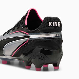 KING ULTIMATE Firm Ground/Artificial Ground Men's Soccer Cleats, PUMA Silver-PUMA Black-Sun Struck-PUMA White, extralarge