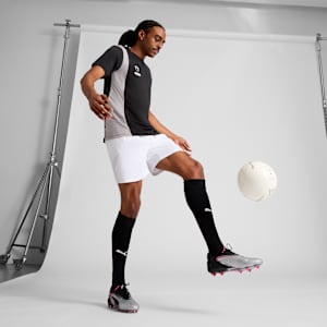 KING ULTIMATE Firm Ground/Artificial Ground Men's Soccer Cleats, PUMA Silver-PUMA Black-Sun Struck-PUMA White, extralarge