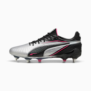 KING ULTIMATE MxSG Football Boots Unisex, PUMA Silver-PUMA Black-Sun Struck-PUMA White, large