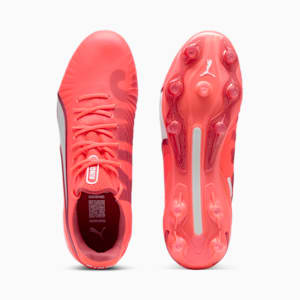 Botines de fútbol para suelo firme/artificial para mujer KING ULTIMATE, Glowing Red-PUMA White-Red Fire, extralarge
