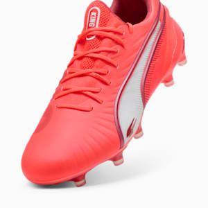 Botines de fútbol para suelo firme/artificial para mujer KING ULTIMATE, Glowing Red-PUMA White-Red Fire, extralarge