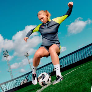 Botines de fútbol para suelo firme/artificial para mujer KING ULTIMATE, PUMA Silver-PUMA Black-Sun Struck-PUMA White, extralarge