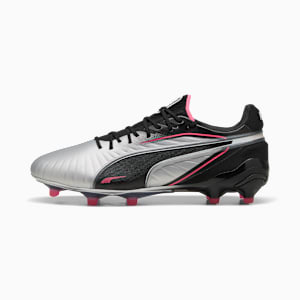 Botines de fútbol para suelo firme/artificial para mujer KING ULTIMATE, PUMA Silver-PUMA Black-Sun Struck-PUMA White, extralarge