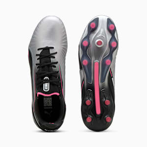 Botines de fútbol para suelo firme/artificial para mujer KING ULTIMATE, PUMA Silver-PUMA Black-Sun Struck-PUMA White, extralarge