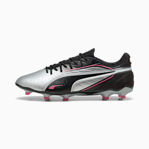 KING MATCH FG/AG Football Boots Unisex, PUMA Silver-PUMA Black-Sun Struck-PUMA White, large-GBR