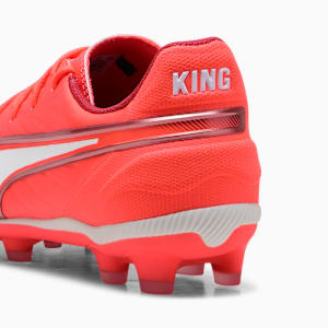 キッズ キング マッチ HG + ミッド サッカー スパイク 20-24cm, Glowing Red-PUMA White-Red Fire, extralarge-JPN
