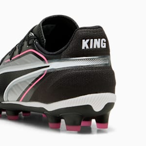 キッズ キング マッチ HG + ミッド サッカー スパイク 20-24cm, PUMA Silver-PUMA Black-Sun Struck-PUMA White, extralarge-JPN