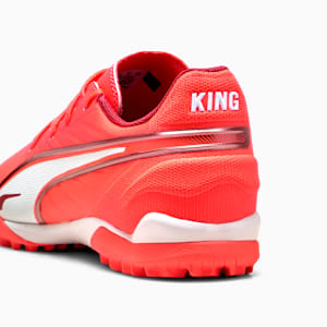 キッズ キング マッチ TT + ミッド サッカー トレーニングシューズ 20-24cm, Glowing Red-PUMA White-Red Fire, extralarge-JPN