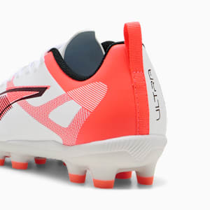 キッズ ウルトラ 5 プレイ HG + ミッド サッカー スパイク 20-24cm, PUMA White-PUMA Black-Glowing Red, extralarge-JPN