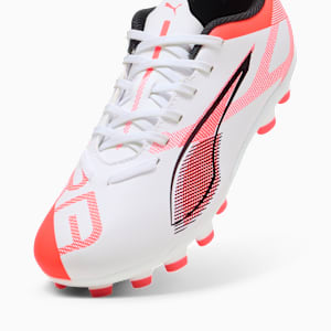 キッズ ウルトラ 5 プレイ HG + ミッド サッカー スパイク 20-24cm, PUMA White-PUMA Black-Glowing Red, extralarge-JPN
