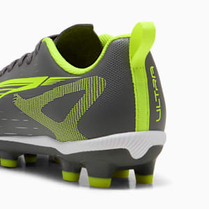 キッズ ウルトラ 5 プレイ HG + ミッド サッカー スパイク 20-24cm, Matte Aged Silver-Yellow Alert-Puma Aged Silver, extralarge-JPN