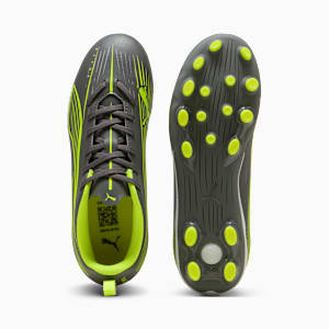 キッズ ウルトラ 5 プレイ HG + ミッド サッカー スパイク 20-24cm, Matte Aged Silver-Yellow Alert-Puma Aged Silver, extralarge-JPN