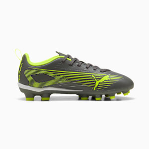 キッズ ウルトラ 5 プレイ HG + ミッド サッカー スパイク 20-24cm, Matte Aged Silver-Yellow Alert-Puma Aged Silver, extralarge-JPN