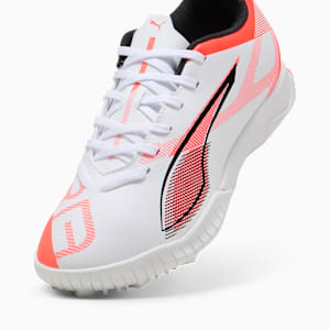キッズ ウルトラ 5 プレイ TT + ミッド サッカー トレーニングシューズ 20-24cm, PUMA White-PUMA Black-Glowing Red, extralarge-JPN