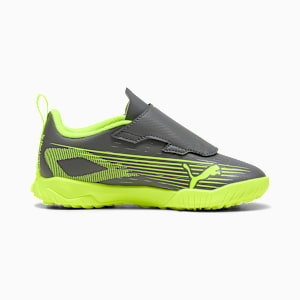 キッズ ウルトラ 5 プレイ V TT サッカー トレーニングシューズ 17-22.5cm, Matte Aged Silver-Yellow Alert-Puma Aged Silver, extralarge-JPN