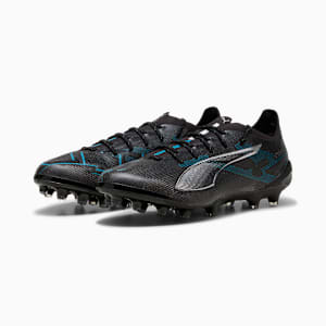 メンズ ウルトラ 5 アルティメット AG サッカー スパイク, PUMA Black-PUMA Silver-Bright Aqua, extralarge-JPN
