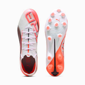 メンズ ウルトラ 5 アルティメット HG サッカー スパイク, PUMA White-PUMA Black-Glowing Red, extralarge-JPN
