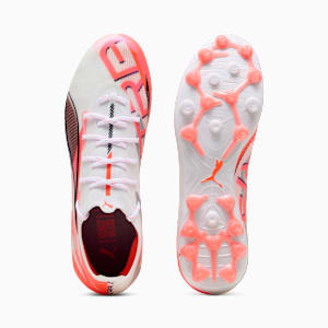 メンズ ウルトラ 5 アルティメット MG サッカー スパイク, PUMA White-PUMA Black-Glowing Red, extralarge-JPN