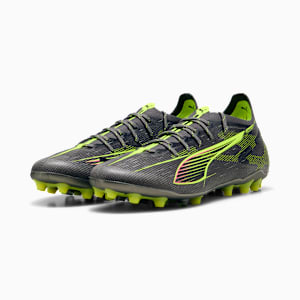 メンズ ウルトラ 5 アルティメット MG サッカー スパイク, Matte Aged Silver-Yellow Alert-Sun Struck, extralarge-JPN