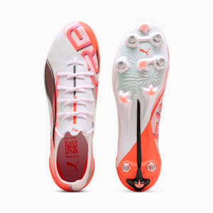 メンズ ウルトラ 5 アルティメット MXSG サッカー スパイク, PUMA White-PUMA Black-Glowing Red, extralarge-JPN