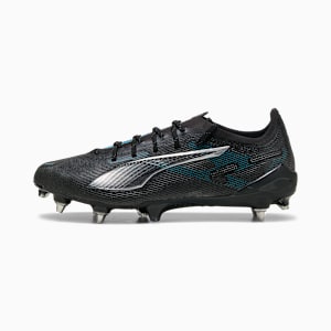 ULTRA 5 ULTIMATE MxSG Football Boots Unisex, PUMA Black-PUMA Silver-Bright Aqua, extralarge-GBR