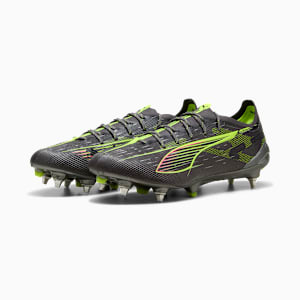 メンズ ウルトラ 5 アルティメット MXSG サッカー スパイク, Matte Aged Silver-Yellow Alert-Sun Struck, extralarge-JPN
