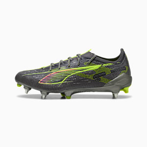 メンズ ウルトラ 5 アルティメット MXSG サッカー スパイク, Matte Aged Silver-Yellow Alert-Sun Struck, extralarge-JPN