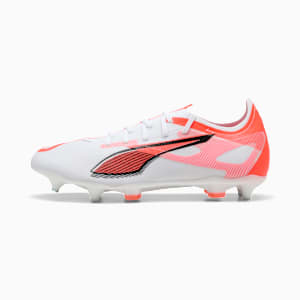 ULTRA 5 MATCH MxSG Football Boots Unisex, PUMA White-PUMA Black-Glowing Red, extralarge-GBR