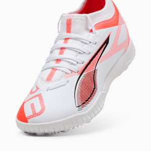 キッズ ウルトラ 5 マッチ TT + ミッド サッカー トレーニングシューズ 20-24cm, PUMA White-PUMA Black-Glowing Red, extralarge-JPN