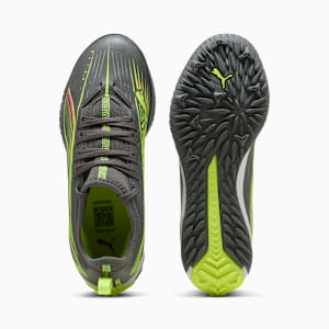 キッズ ウルトラ 5 マッチ TT + ミッド サッカー トレーニングシューズ 20-24cm, Matte Aged Silver-Yellow Alert-Puma Aged Silver, extralarge-JPN