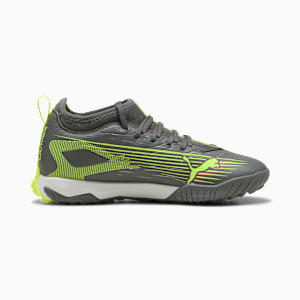 キッズ ウルトラ 5 マッチ TT + ミッド サッカー トレーニングシューズ 20-24cm, Matte Aged Silver-Yellow Alert-Puma Aged Silver, extralarge-JPN