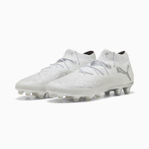 メンズ フューチャー 8 アルティメット HG サッカー スパイク, PUMA White-Matte Silver, extralarge-JPN